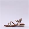 Oh My Sandals Flat Glitter Strap - Gold